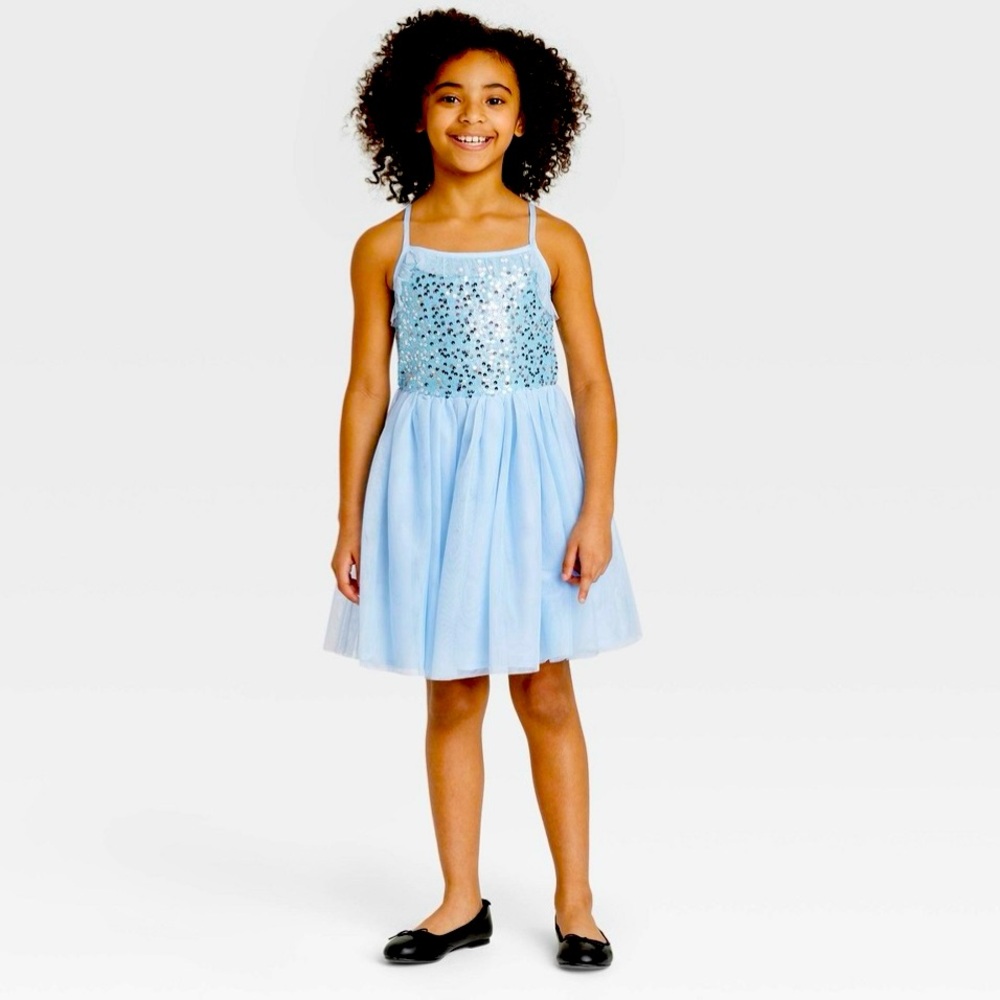 🩵SEQUIN TULLE DRESS